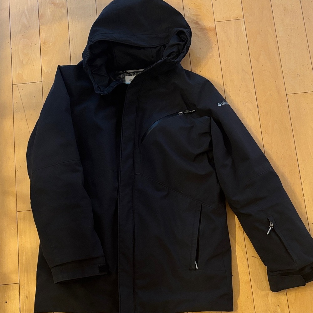Columbia Kids Black Hooded Jacket